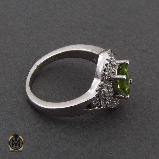 انگشتر زبرجد طرح آرام زنانه - کد 2219 - تصویر 2