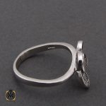 2 انگشتر نقره طرح پروانه زنانه - کد 2220 - تصویر 2