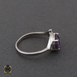 انگشتر آمتیست طرح یاسمن زنانه - کد 2235 انگشتر آمتیست طرح یاسمن زنانه - کد 2235