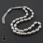 2 تسبیح 33 دانه نقره هلی طرح نقره ای - کد 4310 - تصویر 2