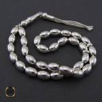 تسبیح 33 دانه نقره هلی ساده - کد 4311 - تصویر 2