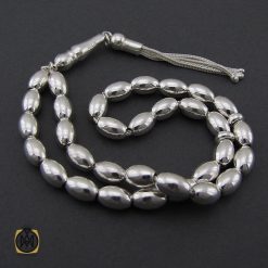 تسبیح 33 دانه نقره هلی ساده - کد 4311 تسبیح 33 دانه نقره هلی ساده - کد 4311