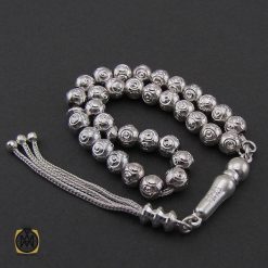 تسبیح 33 دانه نقره گرد جذاب - کد 4312 تسبیح 33 دانه نقره گرد جذاب - کد 4312