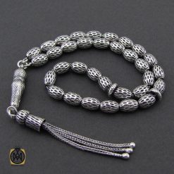 تسبیح 33 دانه نقره هلی خوش دست - کد 4313 تسبیح 33 دانه نقره هلی خوش دست - کد 4313
