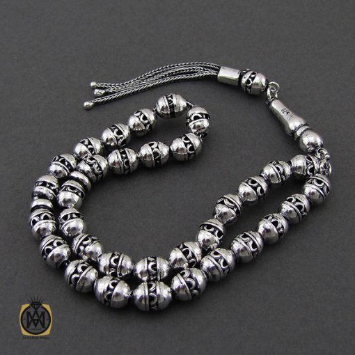 2 تسبیح 33 دانه نقره هلی جذاب - کد 4318 - تصویر 2