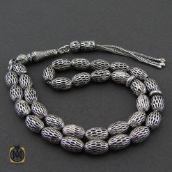 تسبیح 33 دانه نقره هلی خوش دست - کد 4320 تسبیح 33 دانه نقره هلی خوش دست - کد 4320
