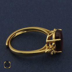 انگشتر عقیق یمن طرح آوا زنانه - کد 2243 انگشتر عقیق یمن طرح آوا زنانه - کد 2243