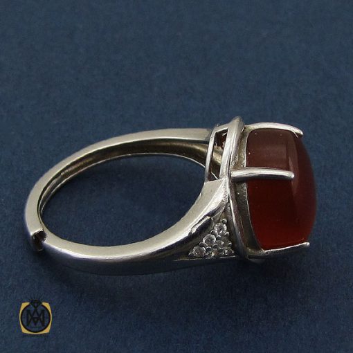 انگشتر عقیق یمن طرح آیدا زنانه - کد 2244 - تصویر 2