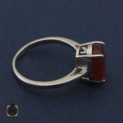 انگشتر عقیق یمن طرح آنسه زنانه - کد 2245 انگشتر عقیق یمن طرح آنسه زنانه - کد 2245