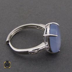 انگشتر عقیق کبود یمن طرح سانیا زنانه - کد 2256 انگشتر عقیق کبود یمن طرح سانیا زنانه - کد 2256