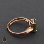 2 انگشتر زبرجد طرح فرشته زنانه - کد 2268 - تصویر 2