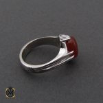 2 انگشتر عقیق یمن با حکاکی و من یتق الله مردانه - کد 10488 - تصویر 2