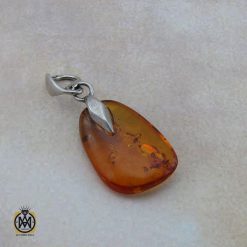 مدال کهربا لهستان طرح پانیذ زنانه - کد 3242 مدال کهربا لهستان طرح پانیذ زنانه - کد 3242