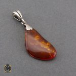 مدال کهربا لهستان طرح پرستو زنانه - کد 3243 - تصویر 2