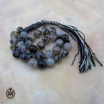 2 تسبیح 33 دانه عقیق شجر درشت - کد 4225 - تصویر 2