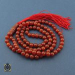 تسبیح 101 دانه عقیق قرمز متوسط - کد 4239 - تصویر 2