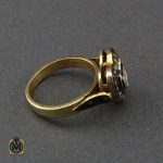 2 انگشتر الماس اصل طرح دلناز زنانه - کد 2185 - تصویر 2