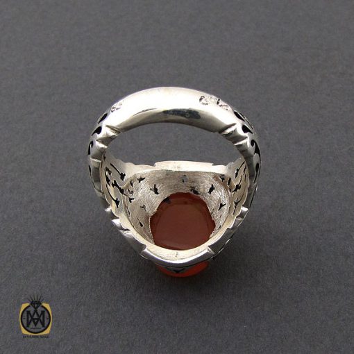 3 انگشتر عقیق یمن مردانه هنر دست استاد صانعی - کد 10408 - تصویر 3