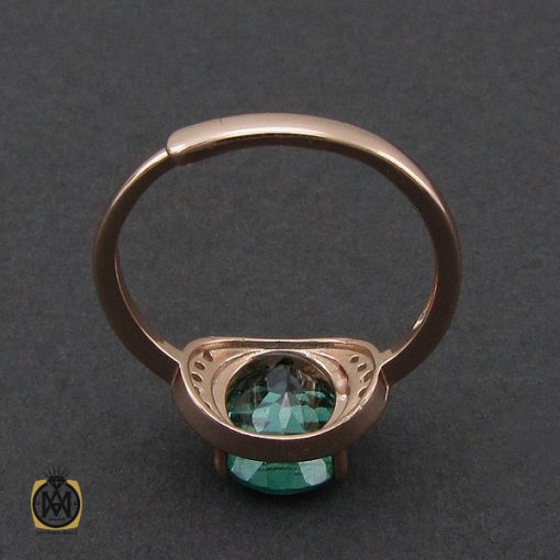 انگشتر توپاز سبز طرح شیدا زنانه - کد 2191 - تصویر 3