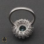 3 انگشتر توپاز سبز طرح سامینا زنانه - کد 2192 - تصویر 3