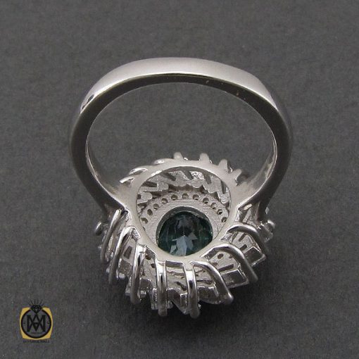 3 انگشتر توپاز سبز طرح سامینا زنانه - کد 2192 - تصویر 3