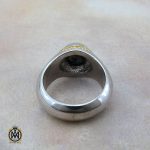 3 انگشتر فیروزه نیشابوری خوش طبع مردانه - کد 10426 - تصویر 3