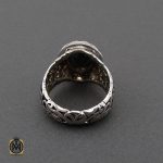 3 انگشتر فیروزه نیشابوری مردانه مرغوب هنر دست استاد شرفیان و استاد فتح - 10457 - تصویر 3