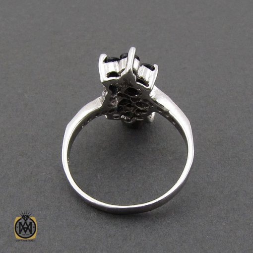 3 انگشتر یاقوت کبود طرح آوا زنانه - کد 2201 - تصویر 3