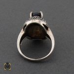 3 انگشتر یاقوت کبود استار و مارکازیت طرح آسمان زنانه - کد 2200 - تصویر 3