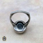 3 انگشتر حدید صینی با حکاکی یا محمد زنانه - کد 2173 - تصویر 3