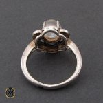 3 انگشتر دُر نجف و مارکازیت طرح مایسا زنانه - کد 2216 - تصویر 3
