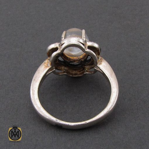 انگشتر دُر نجف و مارکازیت طرح مایسا زنانه - کد 2216 - تصویر 3