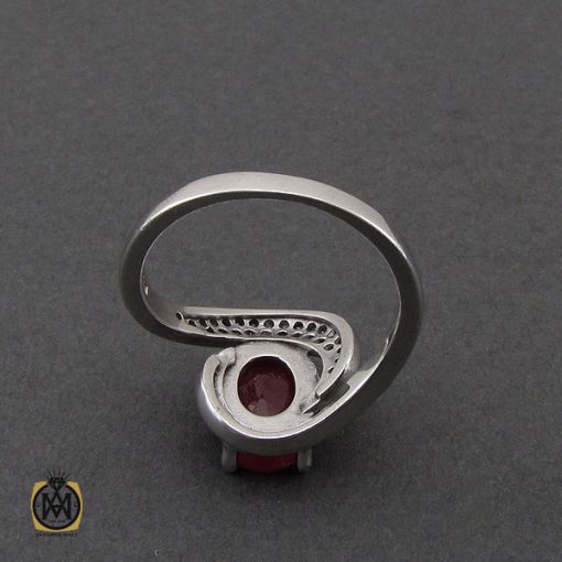 3 انگشتر یاقوت سرخ طرح آسنا زنانه - کد 2218 - تصویر 3