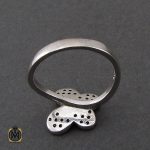 3 انگشتر نقره طرح پروانه زنانه - کد 2220 - تصویر 3