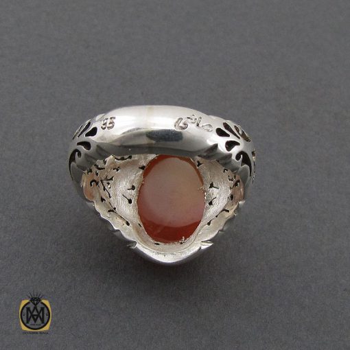 انگشتر عقیق یمن مردانه هنر دست استاد صانعی - کد 10409 - تصویر 3