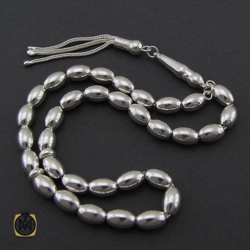 تسبیح 33 دانه نقره هلی ساده - کد 4311 - تصویر 3