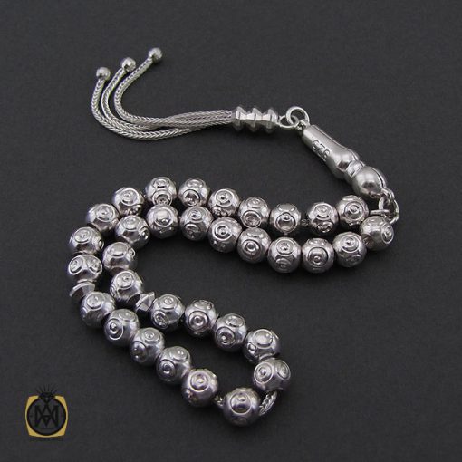 3 تسبیح 33 دانه نقره گرد جذاب - کد 4312 - تصویر 3