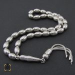 تسبیح 33 دانه نقره هلی ساده - کد 4314 - تصویر 3