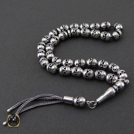 3 تسبیح 33 دانه نقره هلی جذاب - کد 4318 - تصویر 3