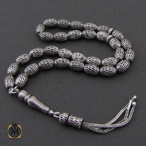 تسبیح 33 دانه نقره هلی خوش دست - کد 4320 - تصویر 3