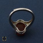 انگشتر عقیق یمن طرح آیدا زنانه - کد 2244 - تصویر 3