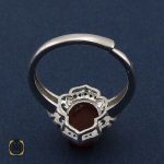 3 انگشتر عقیق یمن طرح تینا زنانه - کد 2249 - تصویر 3
