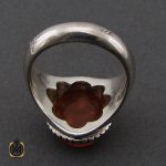 انگشتر عقیق یمن با حکاکی یا سید الساجدین مردانه – کد 10497 - تصویر 3