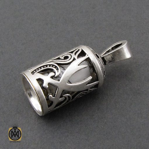 مدال جادعایی نقره طرح یا علی - کد 3246 - تصویر 3