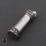 3 مدال جا دعایی نقره همراه با حرز امام جواد (ع) - کد 3248 - تصویر 3