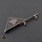 3 مدال جادعایی بازشو نقره طرح بسم الله - کد 3251 - تصویر 4