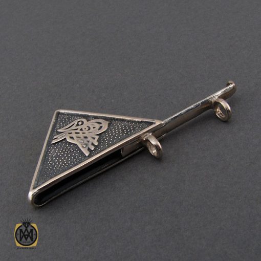 مدال جادعایی بازشو نقره طرح بسم الله - کد 3251 - تصویر 4