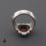 انگشتر یاقوت سرخ مردانه دست ساز - کد 10413 - تصویر 3