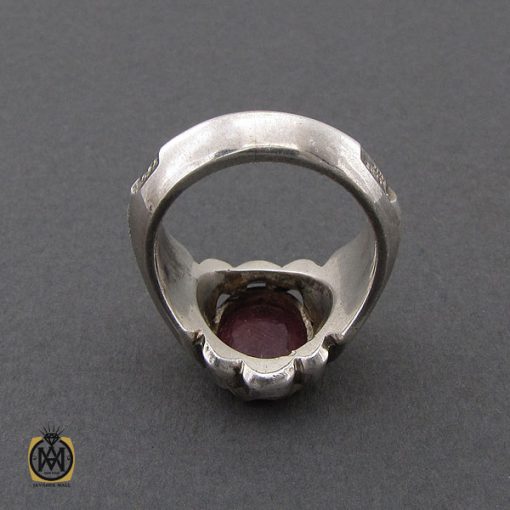 انگشتر یاقوت سرخ مردانه دست ساز - کد 10413 - تصویر 3