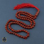 تسبیح 101 دانه عقیق قرمز متوسط - کد 4239 - تصویر 3